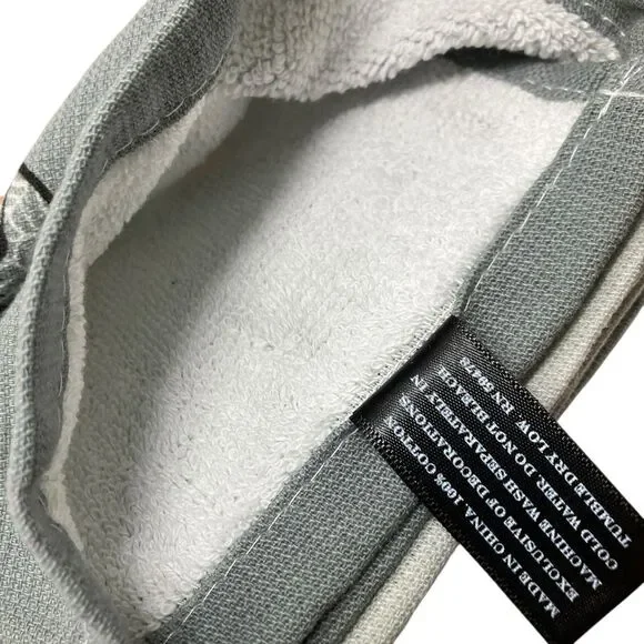 FAO Schwarz Towels Set Gray Halloween Skeleton Haunted House Kitchen Decor - Picture 7 of 7